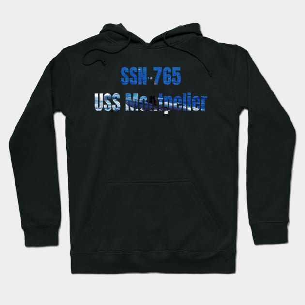 USS Montpelier (SSN-765), Navy Sailor Veteran Gift Hoodie by woormle